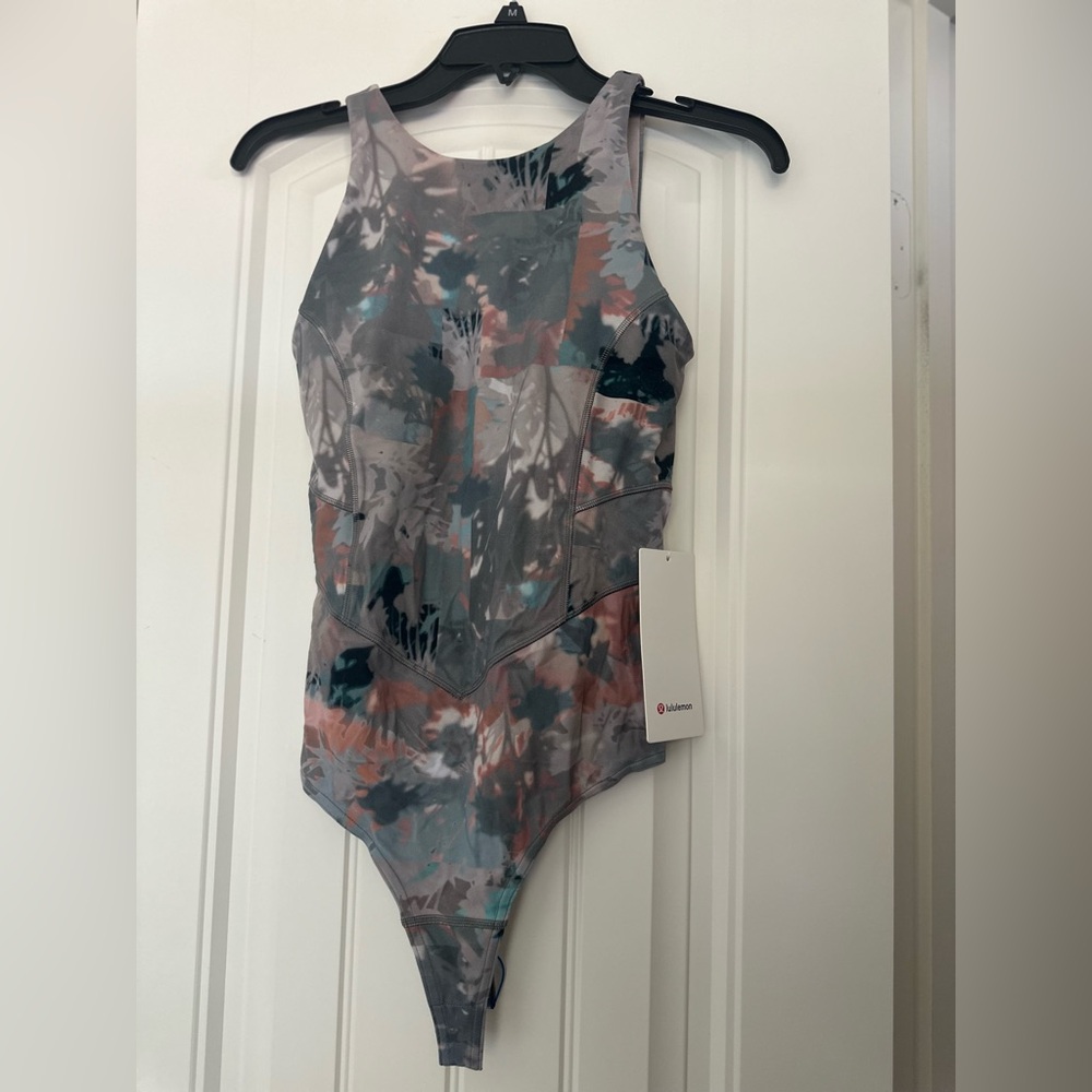 lululemon athletica Gray and Blue Bodysuit One Piece